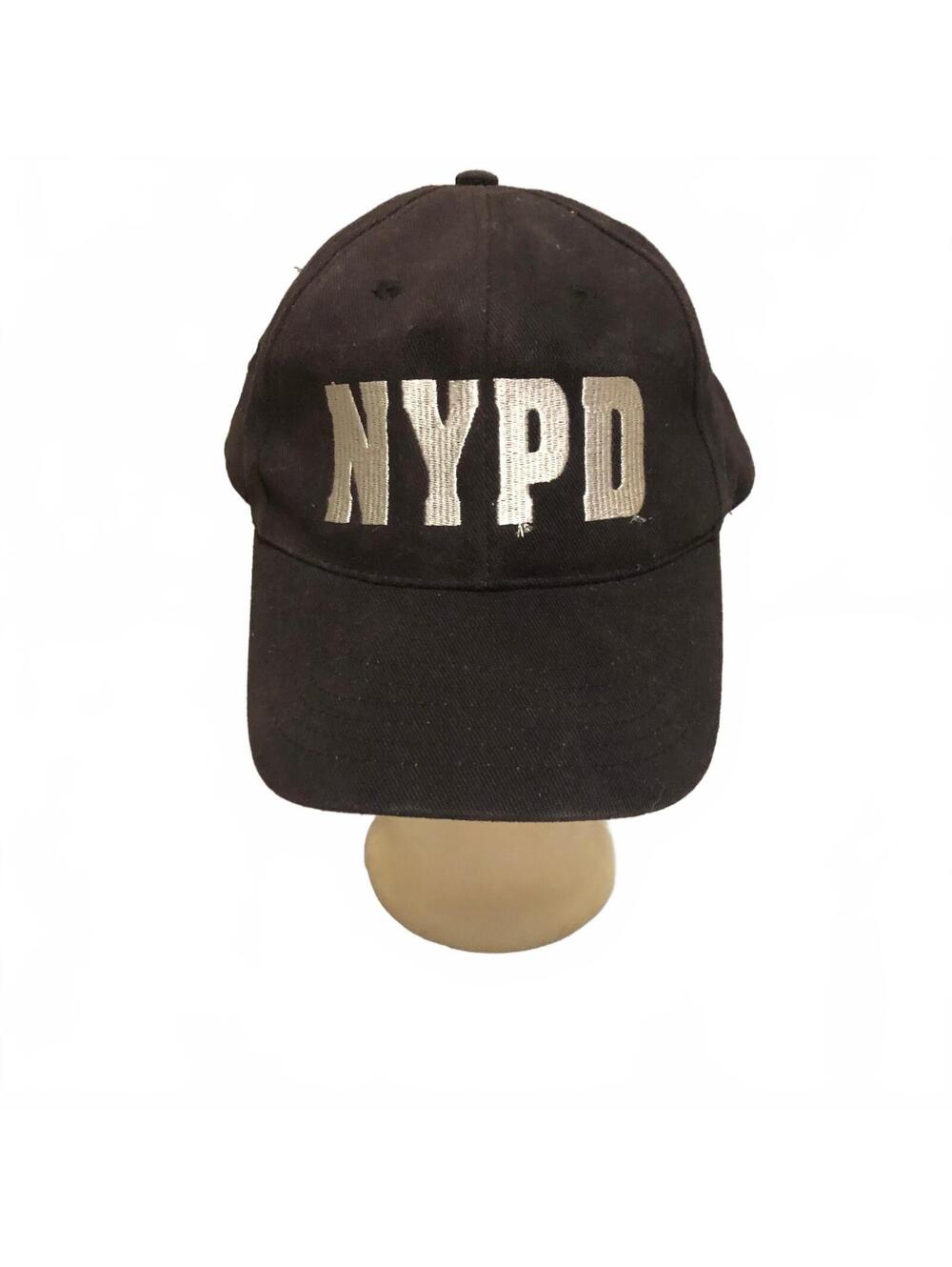 Anvil Black NYPD Embroidered Baseball Cap